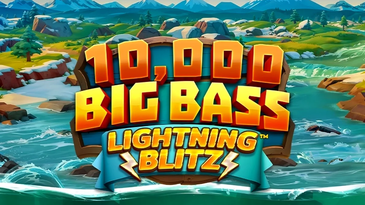 Tampilan layar permainan slot 10,000 Big Bass Lightning Blitz